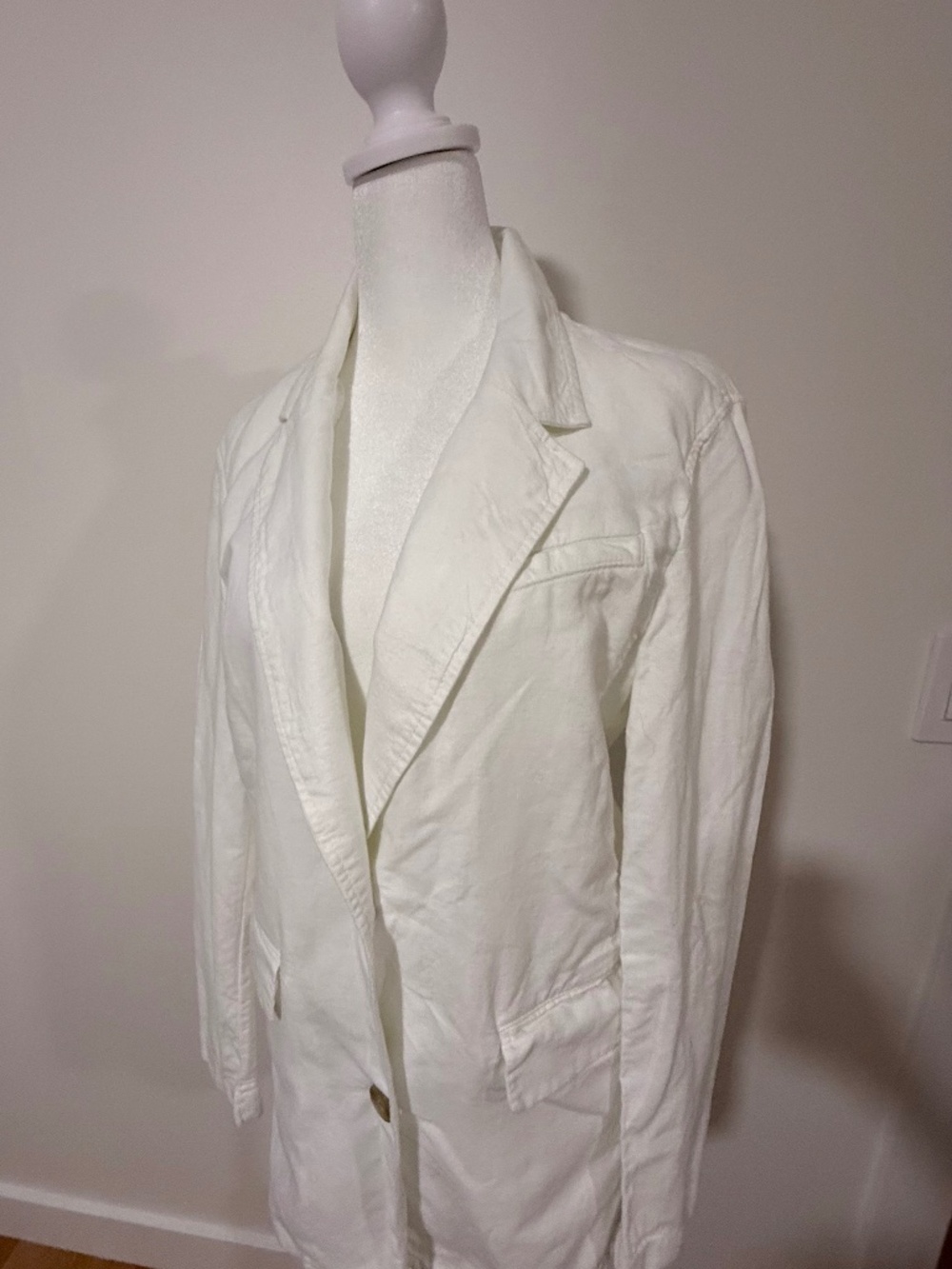 White Gap Cotton Blazer